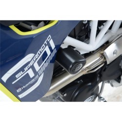 TAMPONS AERO R&GHUSQVARNA 701 SUPERMOTO NOIR  AVEC KIT FIXATION