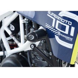 TAMPONS AERO R&GHUSQVARNA 701 SUPERMOTO NOIR  AVEC KIT FIXATION