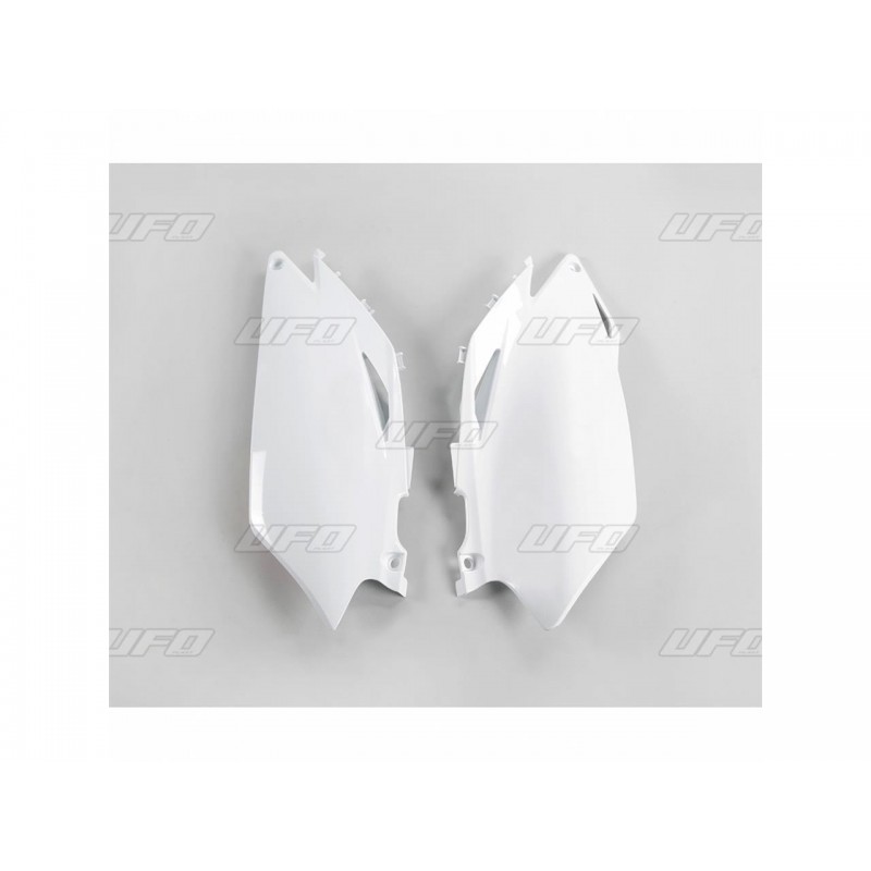 PLAQUES N° LAT. CRF450 09 BLANC