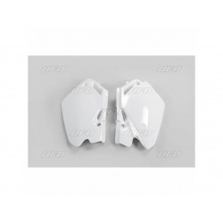 PLAQUES N° LAT. HONDACR85R '03-09 BLANC