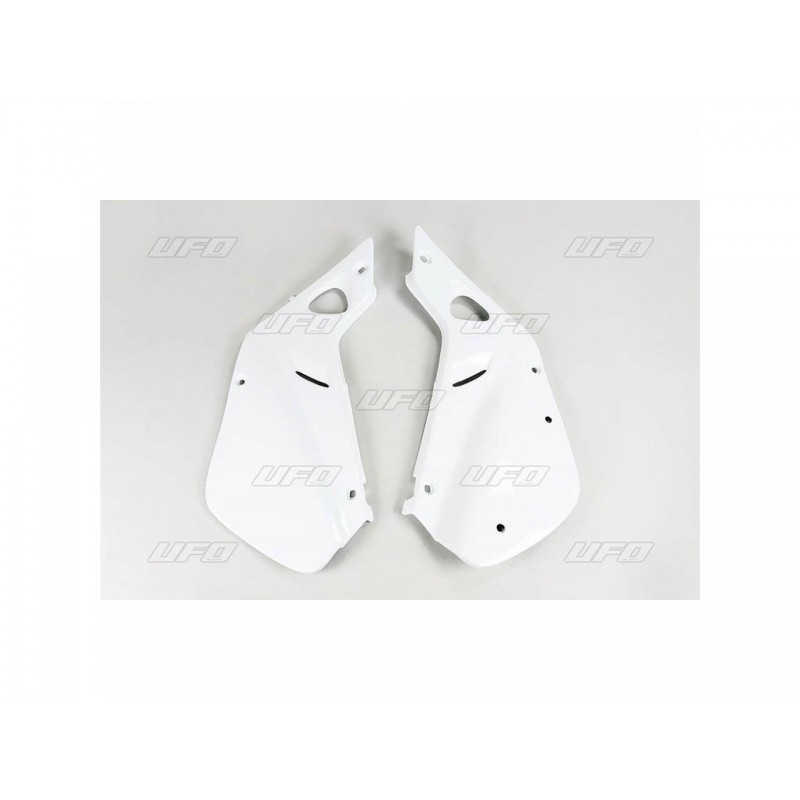 PLAQUES N° LAT. HONDACR125  250R '98-99 BLANC