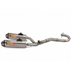 LIGNE CPL. 4T PRO CIRCUITCRF250R 16-17  DUAL INOX/SIL TIT. EMBOUT CAR