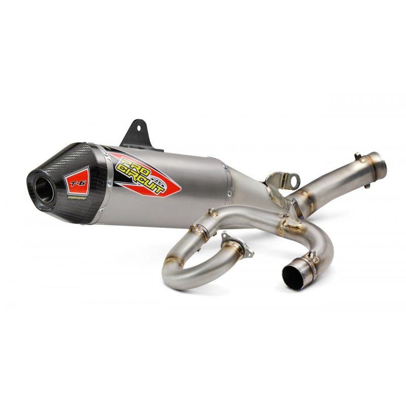 LIGNE CPL. 4T PRO CIRCUITYZ450F 18 INOX/ALU EMBOUT CARB.