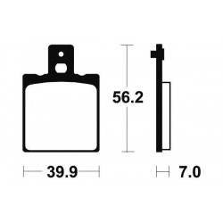PLAQUETTES FREIN MA19AV-AR MOTO GUZZI '77-02