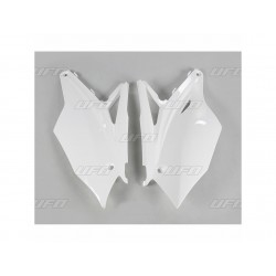 PLAQUE FRONTALE UFOKX250F 17/KX450F 16-17 BLANC