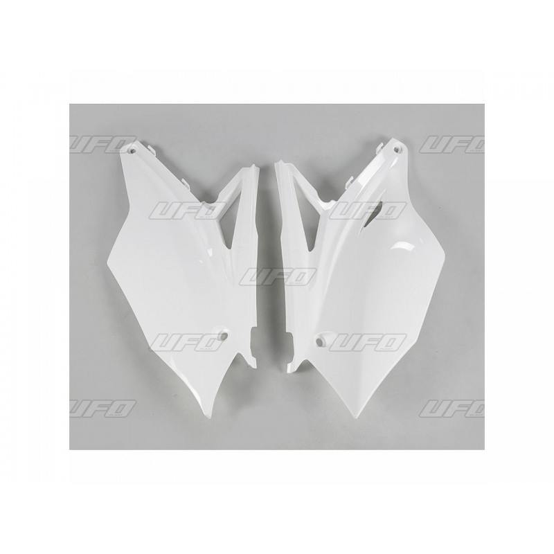 PLAQUE FRONTALE UFOKX250F 17/KX450F 16-17 BLANC
