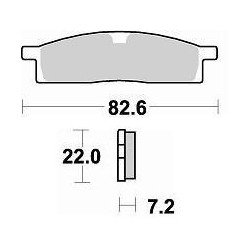 PLAQUETTE BRAKING 705CM44YZ80 86-01 YZ85 02-07