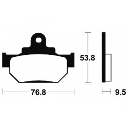 PLAQUETTES FREIN MA82AV RM250 '86 AV DR500-600 '85-89