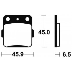 PLAQUETTES FREIN MO84AV CR80 & 85 '86-04 AR YZ80 & 85 '93-03