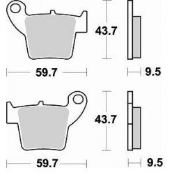 PLAQUETTE BRAKING 886CM46CR125 250 02-08 AR CRF250 04-08AR450 02-08AR