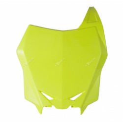 PLAQUE FRONTALE RACETECHRM-Z250 10-17/450 08-17 FACTORY JAUNE FLUO