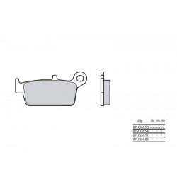 PLAQ.BREMBO 07HO26SDAV  CR80 &85 '92-04 AR XR400R '96-