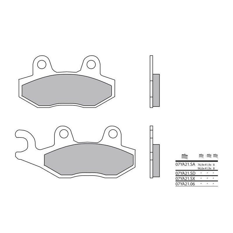 PLAQ. BREMBO 07YA21SAAVG. 900 TIGER 93-98 AVG. 1200 TROPHY 91-