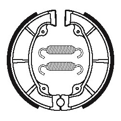 MACHOIRES DE FREIN BA040KX250 '75-81 KDX250 '80-84