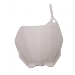 PLAQ. FRONT. YZ 125-250YZF250-450 06-09 BLANC YZ 91-09