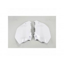 PLAQUES LAT. YZ125-25002-05 BLANC YZ 91-09