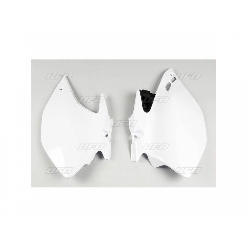 PLAQUES LAT.WRF250-45007-09 BLANC YZ 91-09