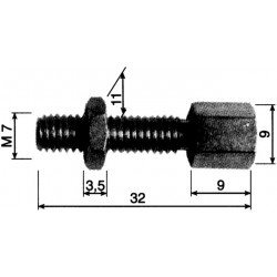 VIS POUR REGLAGE 6 PANS 9X32